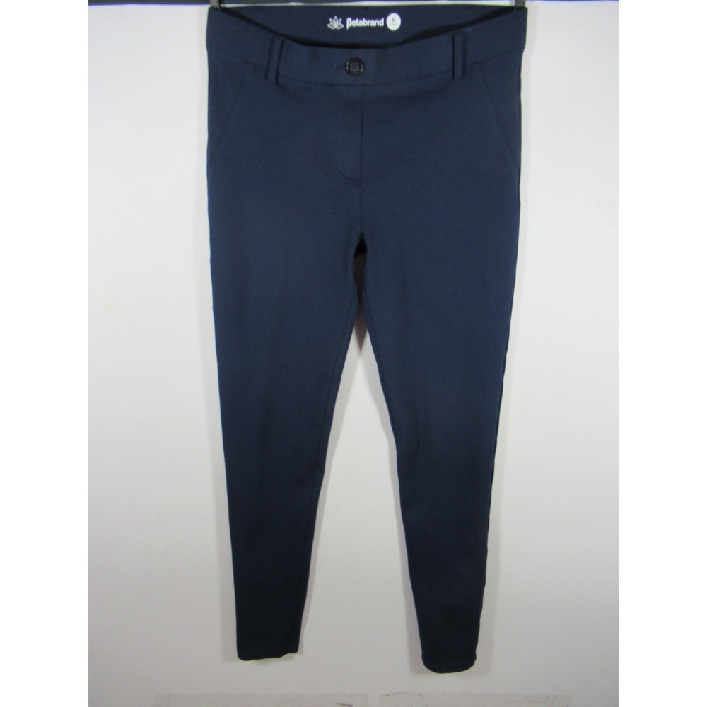 Betabrand Dress Yoga Pants Women Medium Long Navy Blue W1166-NV